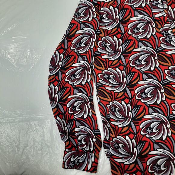 Ann Taylor LOFT Long Sleeve Flowy Top Red Purple Orange Size‎ Small - Picture 4 of 7